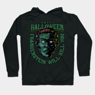 Halloween - Frankenstein Illustration Hoodie